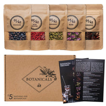 Load image into Gallery viewer, Gin spices | 5 natural gin botanicals in a gift set