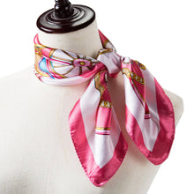 Load image into Gallery viewer, Pink Cléo Small Silk Square: Pink / 100% silk / 60 x 60 cm
