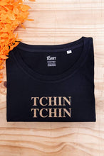Load image into Gallery viewer, Women's T-shirt - Tchin Tchin - Glitter: Black / S