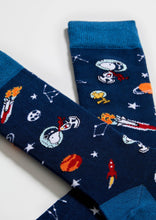 Load image into Gallery viewer, BeSnoopy Cosmos - 100% Organic Cotton Socks: Blue / Intl / 36/40