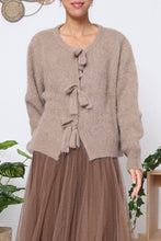 Load image into Gallery viewer, Mohair wool knit cardigan - Orice : Mole / One size