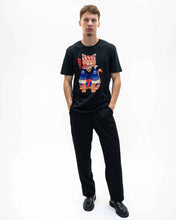 Load image into Gallery viewer, Sushi Meowster T-shirt - Cats graphic tee shirt: Black / S