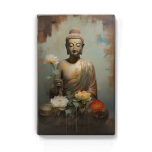 Load image into Gallery viewer, Buddha with flowers - Mini Laqueprint - 9.6 x 14.7 cm - LPS537