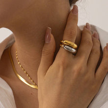 Load image into Gallery viewer, Luminare RING: Gold & Silver / Size 18