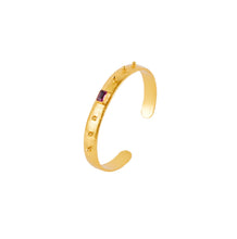 Load image into Gallery viewer, Escalava AMBER Bangle with Pink Tourmaline: CHALCEDONY