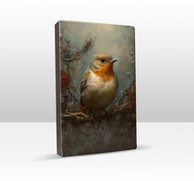 Load image into Gallery viewer, Laqueprint - Robin with roses - Hand lacquered - 19.5 x 30 cm - LP368