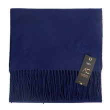Load image into Gallery viewer, Dolce Caldo navy cashmere scarf: Navy / 100% cashmere / 180x35cm