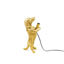 Load image into Gallery viewer, HV Dachshund Table lamp Gold - 10x15x38 cm