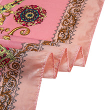 Load image into Gallery viewer, Zoé Pink Cream Large Silk Square: Pink / 100% silk / 90 x 90 cm