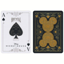 Load image into Gallery viewer, Bicycle Disney Mickey Mouse Black And Gold Playing Cards