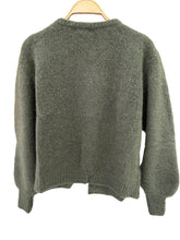 Load image into Gallery viewer, Mohair wool knit cardigan - Orice : Black / One size