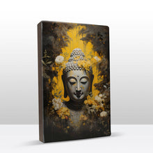 Load image into Gallery viewer, Buddha with flowers - Laque print - 19.5 x 30 cm - LP518