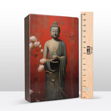 Load image into Gallery viewer, Buddha with flowers - Mini Laqueprint - 9.6 x 14.7 cm - LPS522