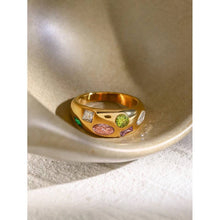 Load image into Gallery viewer, Valeria RING: Multi / Gold / Size 18
