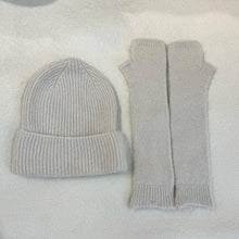 Load image into Gallery viewer, Baby alpaca hat & mittens 7394/7393: Grey