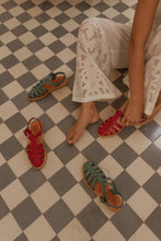Load image into Gallery viewer, CHILAQUILES ROJOS - Women's red leather fisherman sandals: 38
