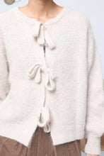 Load image into Gallery viewer, Mohair wool knit cardigan - Orice : Black / One size