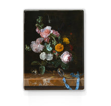 Load image into Gallery viewer, Laqueprint - Vanitas Still life with flowers - Willem van Aelst - 19.5 x 26 cm - LP012