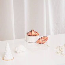 Load image into Gallery viewer, HV Croissant Xmas Hanger-Glass- Brown-9,5x5x4,5cm