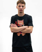 Load image into Gallery viewer, Sushi Meowster T-shirt - Cats graphic tee shirt: Black / XL