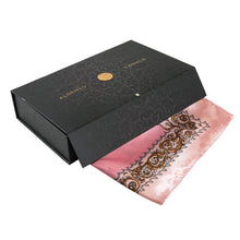 Load image into Gallery viewer, Zoé Pink Cream Large Silk Square: Pink / 100% silk / 90 x 90 cm