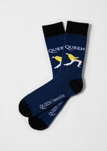 Load image into Gallery viewer, BeQueen Freddie - 100% Organic Cotton Socks: Blue / Intl / 41/46