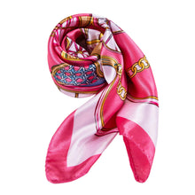 Load image into Gallery viewer, Pink Cléo Small Silk Square: Pink / 100% silk / 60 x 60 cm