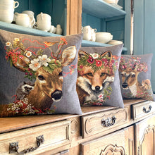 Load image into Gallery viewer, Fox throw pillow cover - Woodland Decor - Fox gift: Fox