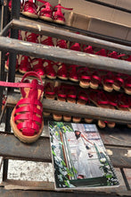 Load image into Gallery viewer, CHILAQUILES ROJOS - Women's red leather fisherman sandals: 38