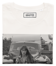 Load image into Gallery viewer, Jane Birkin Tee - Chic Celebrity Photo Tee: Off-white / S