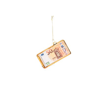Load image into Gallery viewer, HV 50 Euro Bill Xmas Ornaments- Glass-11,5x2x6,5cm