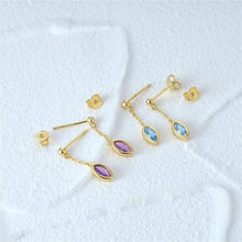 Load image into Gallery viewer, Ambition EARRINGS: Blue / Gold