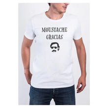 Load image into Gallery viewer, Men's T-shirt - Moustache Gracias: Navy / XL