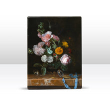Load image into Gallery viewer, Laqueprint - Vanitas Still life with flowers - Willem van Aelst - 19.5 x 26 cm - LP012