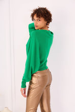 Load image into Gallery viewer, Cashmere boat-neck jumper - Orice: Navy / L/XL