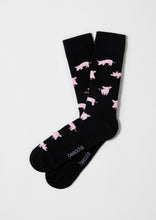 Load image into Gallery viewer, BePig Black - 100% Organic Cotton Socks: Black / Intl / 41/46