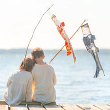 Load image into Gallery viewer, Kimono Girl Koinobori - koi wind sock wall decor