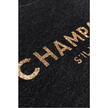 Load image into Gallery viewer, Women's Sweatshirt - Champagne Please - Glitter: XL / Heather black