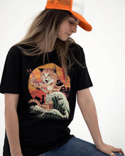 Load image into Gallery viewer, Neko Sushi T-shirt - Japan manga graphic tee shirt: XXL