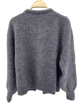 Load image into Gallery viewer, Mohair wool knit cardigan - Orice : Black / One size