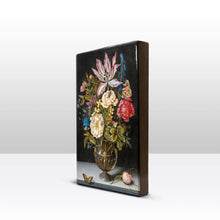 Load image into Gallery viewer, Laqueprint - Still life with flowers - Ambrosius Bosschaert the Elder - 19.5 x 30 cm - LP064