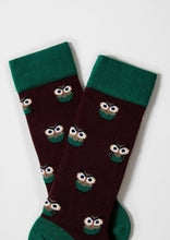 Load image into Gallery viewer, BeOwl Burgundy - 100% Organic Cotton Socks: Garnet / Intl / 41/46