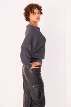 Load image into Gallery viewer, Cashmere boat-neck jumper - Orice: Navy / L/XL