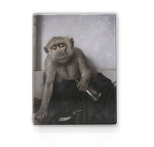 Load image into Gallery viewer, Laqueprint, the teetotaler - Gabriel von Max: 19.5 x 26 cm / 100% PEFC certified wood.
The inks and varnishes used are Greenguard Certified