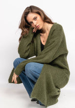 Load image into Gallery viewer, Kid mohair cardigan 3271: Orange