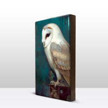 Load image into Gallery viewer, Laqueprint - Silent Majesty: The Gaze of a White Owl - Hand-lacquered - 19.5 x 30 cm - LP364