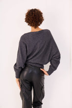 Load image into Gallery viewer, Cashmere boat-neck jumper - Orice: Navy / L/XL