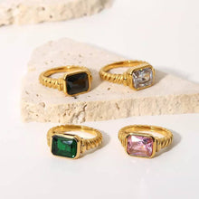 Load image into Gallery viewer, Vintage Vibes RING: Green / 18