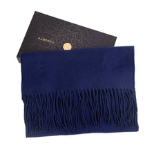 Load image into Gallery viewer, Dolce Caldo navy cashmere scarf: Navy / 100% cashmere / 180x35cm