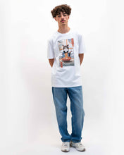 Load image into Gallery viewer, Neko Ramen Ukiyo-e T-shirt - Japanese graphic T-shirt: White / S